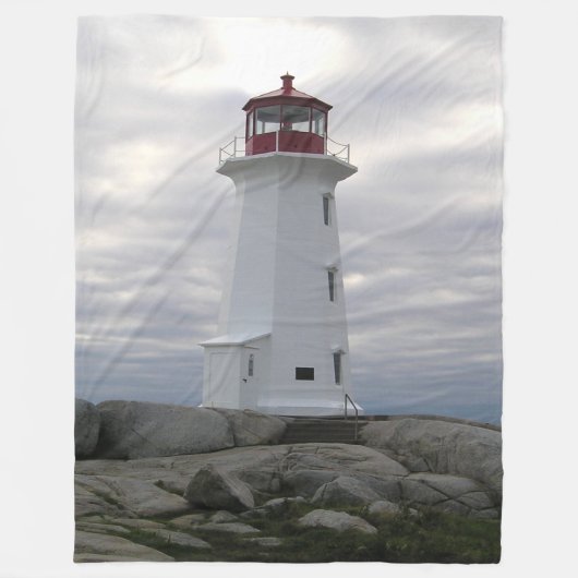 Peggy's Cove Lighthouse Fleece Blanket( 3 maten ) Deken (Voorkant)