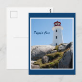 Peggy's Cove Lighthouse (Kleur) Briefkaart (Voorkant / Achterkant)