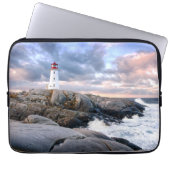 Peggy's Cove Lighthouse Laptop Sleeve (Voorkant)
