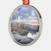 Peggy's Cove Lighthouse Metalen Ornament (Links)