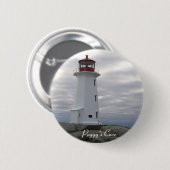 Peggy's Cove Lighthouse N.S. Button pin Badge (Voorkant /achterkant)