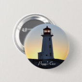 Peggy's Cove Lighthouse N.S. Button pin Badge (Voorkant /achterkant)