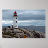 Peggy's Cove Lighthouse, Nova Scotia foto-poster Poster (Voorkant)