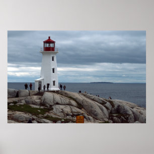 Peggy's Cove Lighthouse, Nova Scotia foto-poster Poster