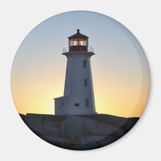 Peggy's Cove Lighthouse Nova Scotia fridge Magnet (Voorkant)