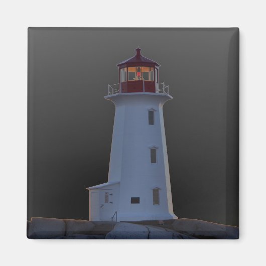Peggy's Cove Lighthouse Nova Scotia fridge Magnet (Voorkant)
