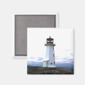 Peggy's Cove Lighthouse Nova Scotia fridge Magnet (Voorkant / Achterkant)
