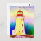 Peggy's Cove Lighthouse Nova Scotia postkaart (Voorkant / Achterkant)