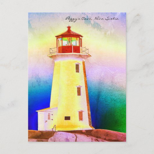 Peggy's Cove Lighthouse Nova Scotia postkaart (Voorkant)