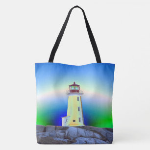 Peggy's Cove Lighthouse Nova Scotia schoudertas Tote Bag