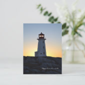 Peggy's Cove Lighthouse Route Nova Scotia Briefkaart (Staand voorkant)