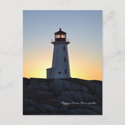 Peggy's Cove Lighthouse Route Nova Scotia Briefkaart (Voorkant)
