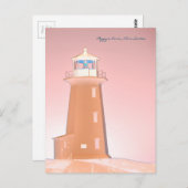 Peggy's Cove Lighthouse Route Nova Scotia Briefkaart (Voorkant / Achterkant)