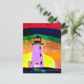 Peggy's Cove Lighthouse Route Nova Scotia Briefkaart (Staand voorkant)