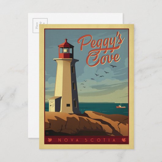 Peggy's Cove, Nova Scotia Briefkaart (Voorkant / Achterkant)