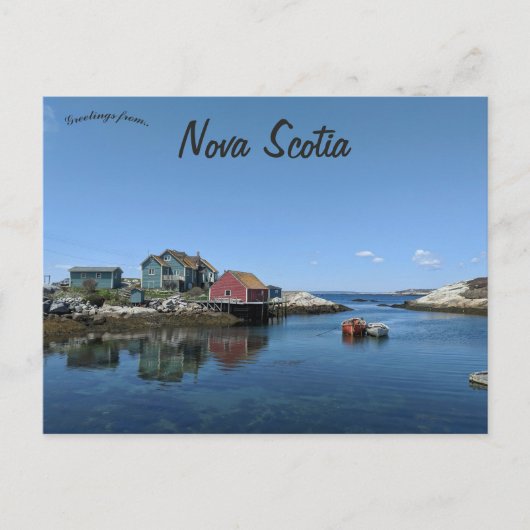 Peggys Cove Nova Scotia Canada Briefkaart (Voorkant)