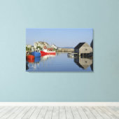 Peggy's Cove, Nova Scotia, Canada Canvas Afdruk (Insitu (Houten vloer))