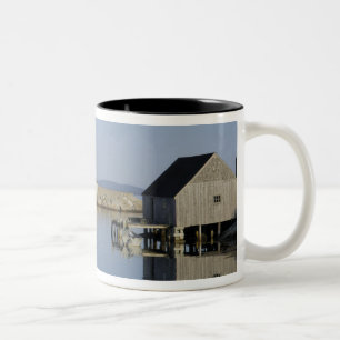 Peggy's Cove, Nova Scotia, Canada Tweekleurige Koffiemok