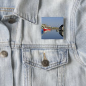 Peggy's Cove, Nova Scotia, Canada Vierkante Button 5,1 Cm (In situ)