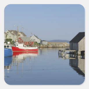 Peggy's Cove, Nova Scotia, Canada Vierkante Sticker
