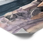 PEGGY's COVE, NOVA SCOTIA, CANADA-WATERVERF Poster (Hoek)