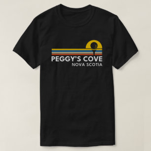 Peggy's Cove Nova Scotia Golf Cadeau, Retro Zonson T-shirt