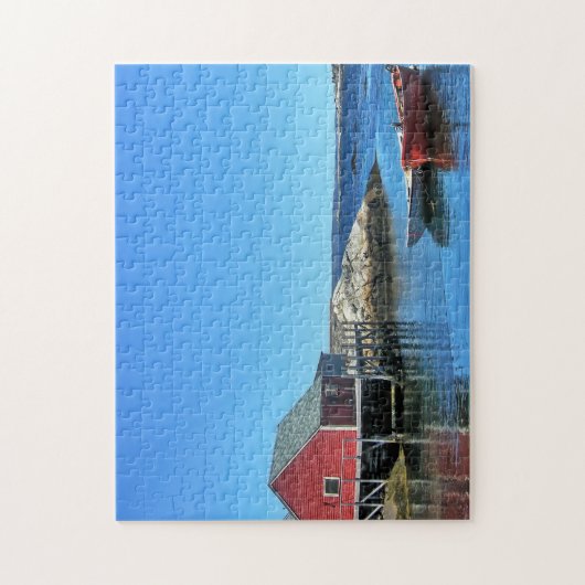 Peggy's Cove Nova Scotia. Legpuzzel (Verticaal)