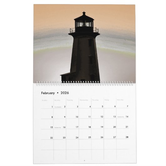 Peggy's Cove Nova Scotia Lighthouse Calendar Kalender (Feb 2026)