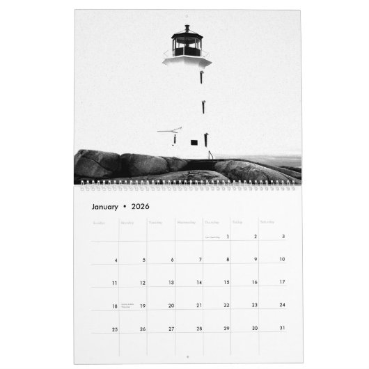 Peggy's Cove Nova Scotia Lighthouse Calendar Kalender (Jan 2026)