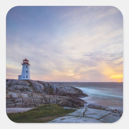 Peggy's Cove | Nova Scotia Vierkante Sticker (Voorkant)