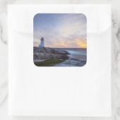Peggy's Cove | Nova Scotia Vierkante Sticker (Tas)