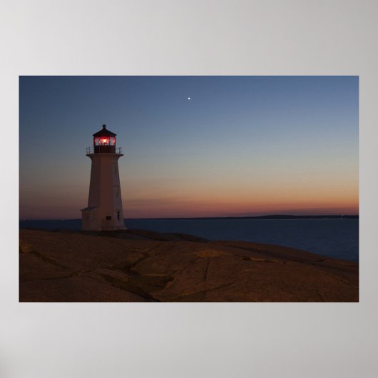 Peggy's Cove Twilight kunstwerk Poster (Voorkant)