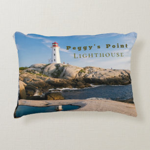 Peggys Point Lighthouse Atlantic Canada Accent Kussen