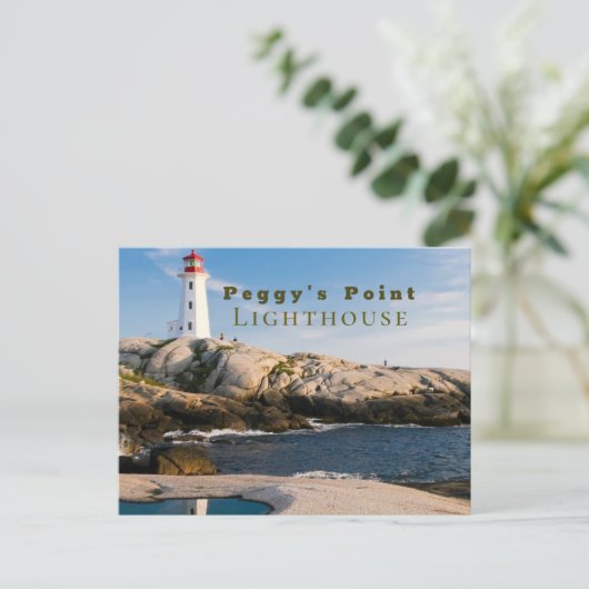 Peggys Point Lighthouse Atlantic Canada Briefkaart (Staand voorkant)