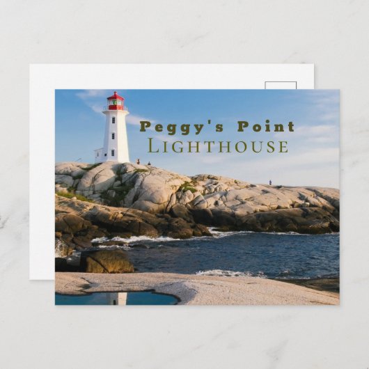 Peggys Point Lighthouse Atlantic Canada Briefkaart (Voorkant / Achterkant)