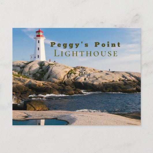 Peggys Point Lighthouse Atlantic Canada Briefkaart (Voorkant)