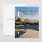 Peggys Point Lighthouse Atlantic Canada Briefkaart (Voorkant / Achterkant)