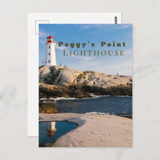 Peggys Point Lighthouse Atlantic Canada Briefkaart (Voorkant / Achterkant)