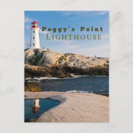 Peggys Point Lighthouse Atlantic Canada Briefkaart