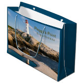 Peggys Point Lighthouse Atlantic Canada Groot Cadeauzakje (Voorkant Gekanteld)