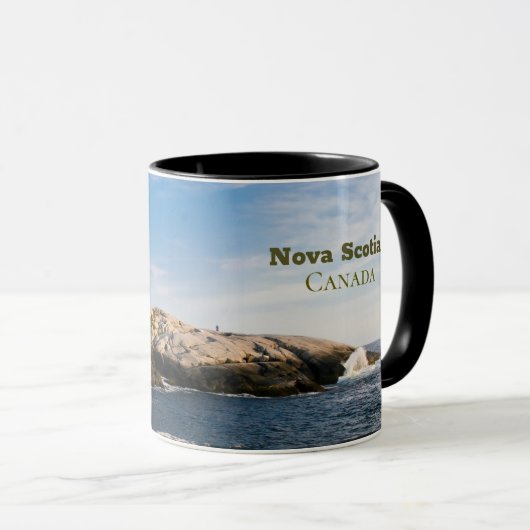 Peggys Point Lighthouse Atlantic Canada Mok (Voorkant rechts)