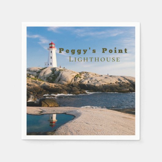 Peggys Point Lighthouse Atlantic Canada Servet (Voorkant)