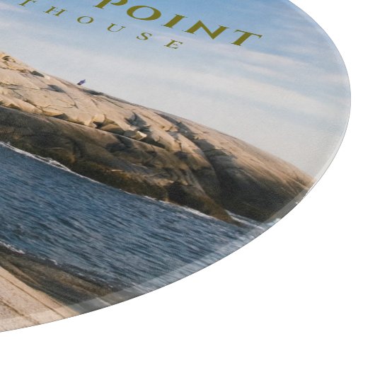 Peggys Point Lighthouse Atlantic Canada Snijplank (Hoek)