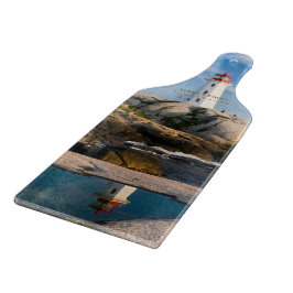 Peggys Point Lighthouse Atlantic Canada Snijplank