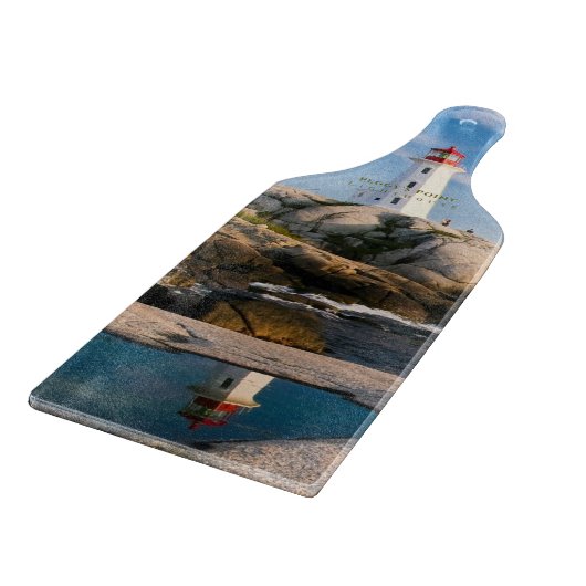 Peggys Point Lighthouse Atlantic Canada Snijplank (Hoek)