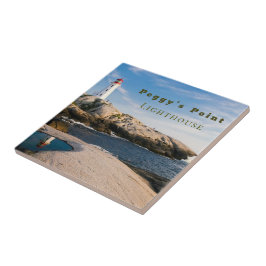 Peggys Point Lighthouse Atlantic Canada Tegeltje