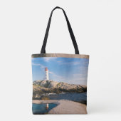 Peggys Point Lighthouse Atlantic Canada Tote Bag (Achterkant)