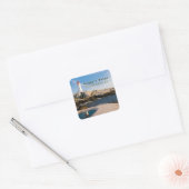 Peggys Point Lighthouse Atlantic Canada Vierkante Sticker (Envelop)