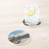 Peggy's Point Lighthouse Atlantic Canada Zandsteen Onderzetter (Zijkant)