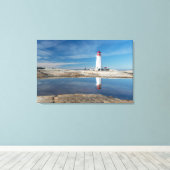 Peggy's vuurtoren | Canada Canvas Afdruk (Insitu (Houten vloer))